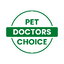 Green 'Pet Doctors Choice' logo on a white background